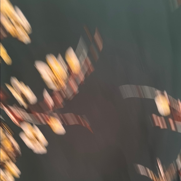 DR2 Floral Blouse - Dark Green with White and brown Accents - Picture 4 of 4